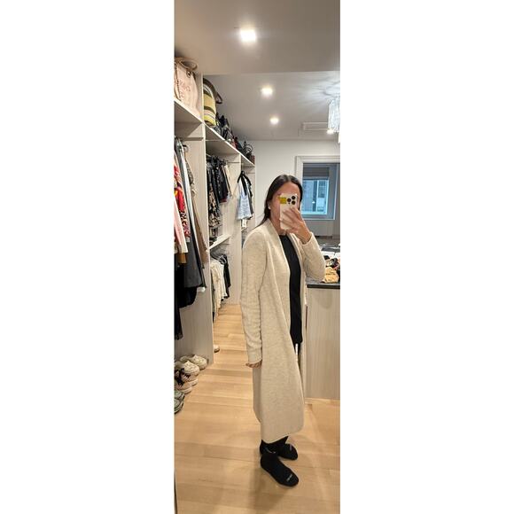 Maison de Papillion 100% Cashmere Beige Long Cardigan	XS - Picture 8 of 11